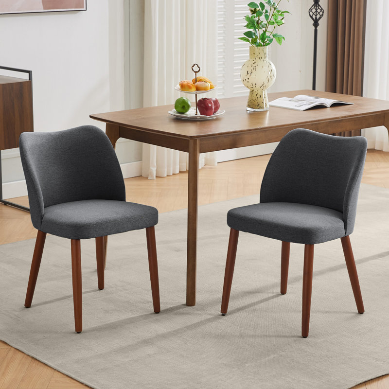 44cm H Solid Wood Stacking Side Chair, Black