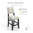 Adler 5-Piece Counter Height Trestle Dining Set