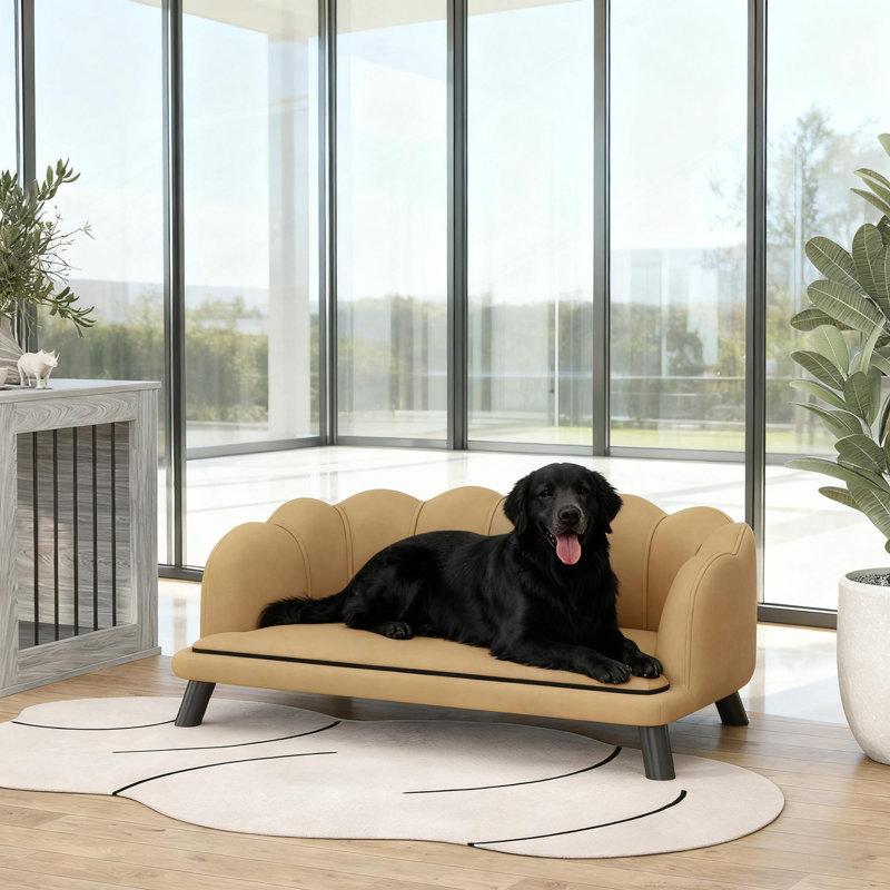 Coffee  Pearl Design Pet Sofa