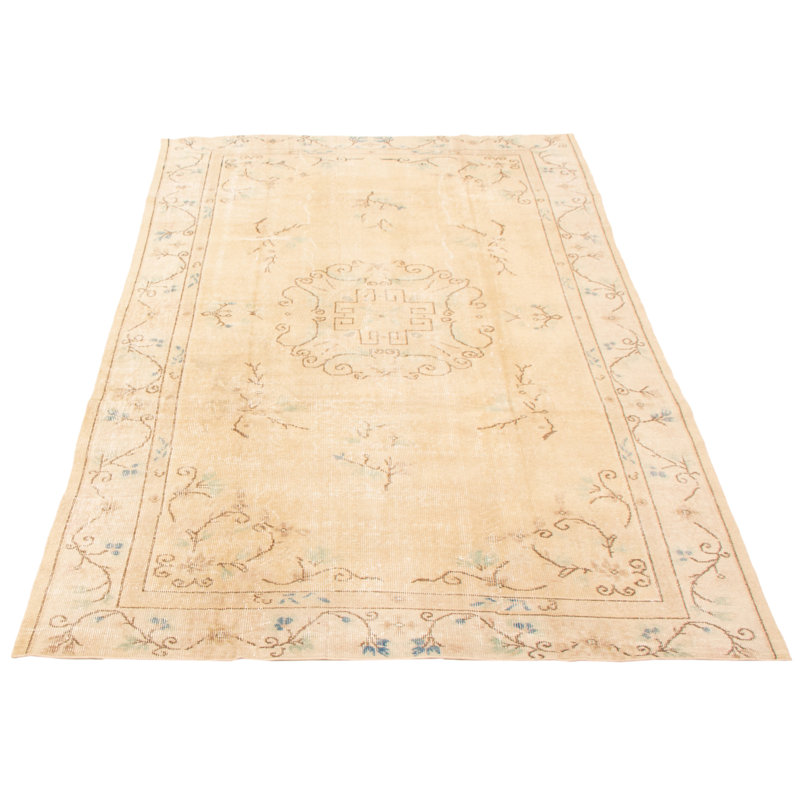 Tapis kaki clair rétro Jorja 5 pi 10 po x 8 pi 10 po
