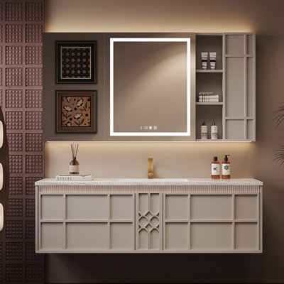 Armoire de salle de bain simple de style français