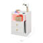 2 Drawers LED BedSide Table with Charging Station-1213616961
