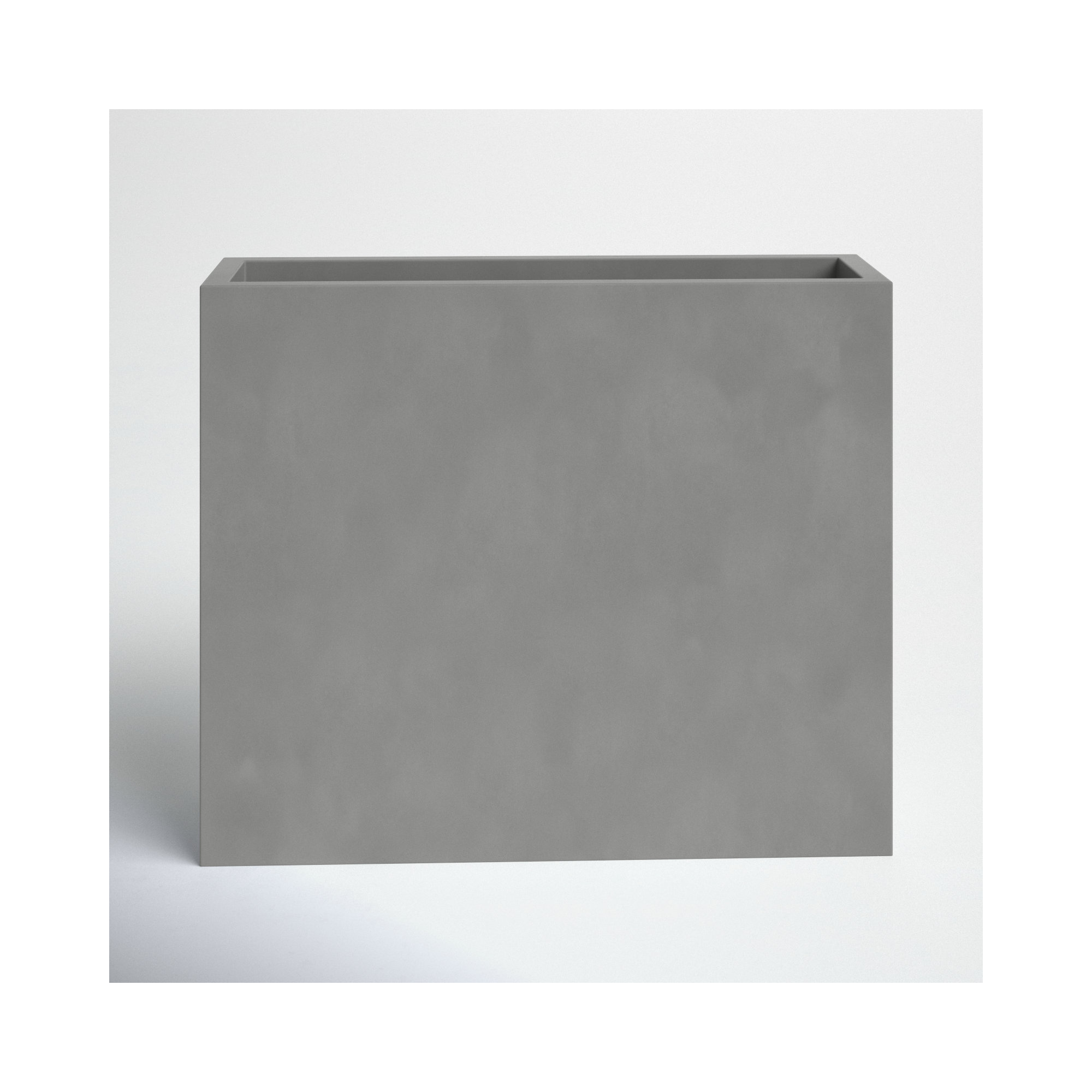 Connoisseur Handmade Planter Box, Grey, 30" H x 36" W x 12" D