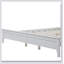 Lit plateforme en bois massif blanc