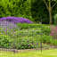 5 panneaux de clôture de jardin en métal antirouille