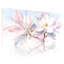 Magnolia fleur aquarelle sur toile tendue ensemble de 3 pour le salon chambre à coucher-40509442