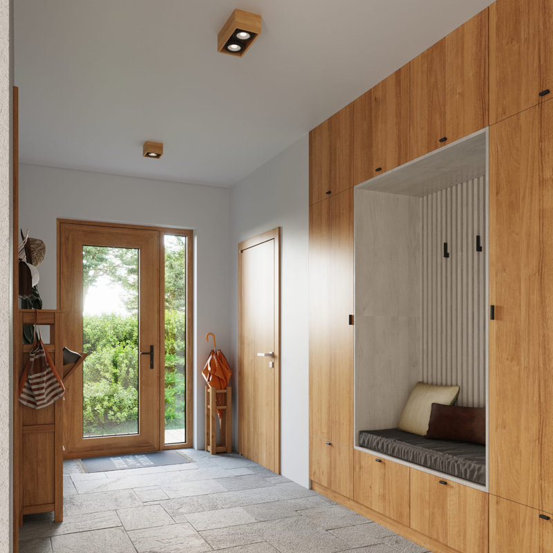 Chorleywood Flush Mount, Wood