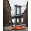 By The Manhattan Bridge - No Frame Print on Canvas-1029588334