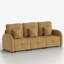Canapé-lit modulaire convertible 3 places 102 po, canapé-lit indépendant à dossier inclinable à 5 positions -2146725599