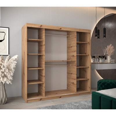 Assil 2 Door Manufactured Wood Wardrobe