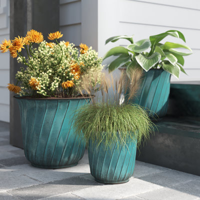 Ensemble de pots à fleurs en fer 3 pièces Odelia