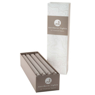 Northern Lights Unscented Taper Candle (Set of 12)