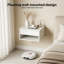 37cm W Manufactured Wood Bedside Table