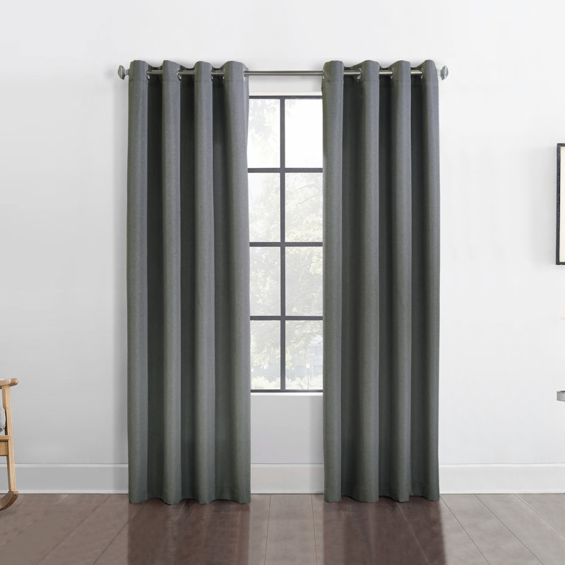 Rocchetto Semi Sheer Curtain Single Panel, 52" W x 108" L