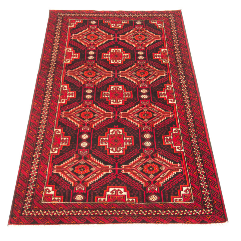 Tapis unique en laine noué à la main 3 pi 4 po x 6 pi 8 po New Age