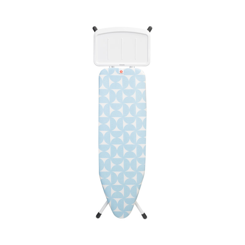 Brabantia Fresh Breeze Blue Freestanding Ironing Board with Metal Steam Unit Holder
