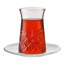 Casteel Glass Teacup and Saucer
