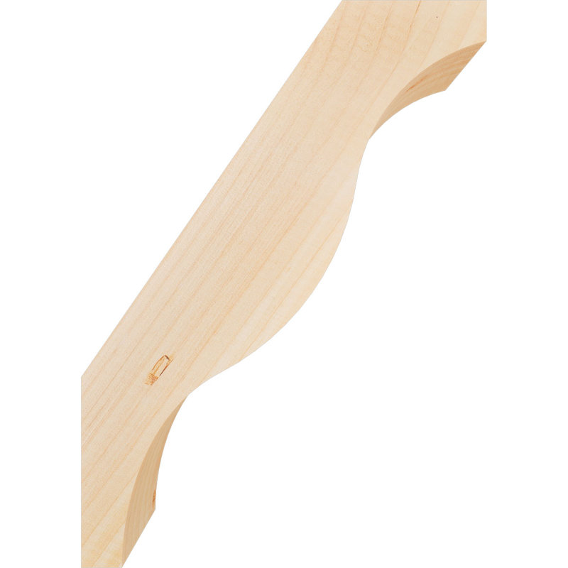 Attelle de genou lisse Funston, sapin Douglas, l 3 1/2 po x P 10 po x H 14 po, Sapin de Douglas, Lisse