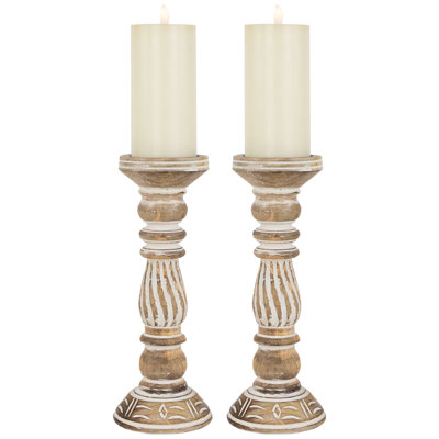12'' H Wood Tabletop Pillar