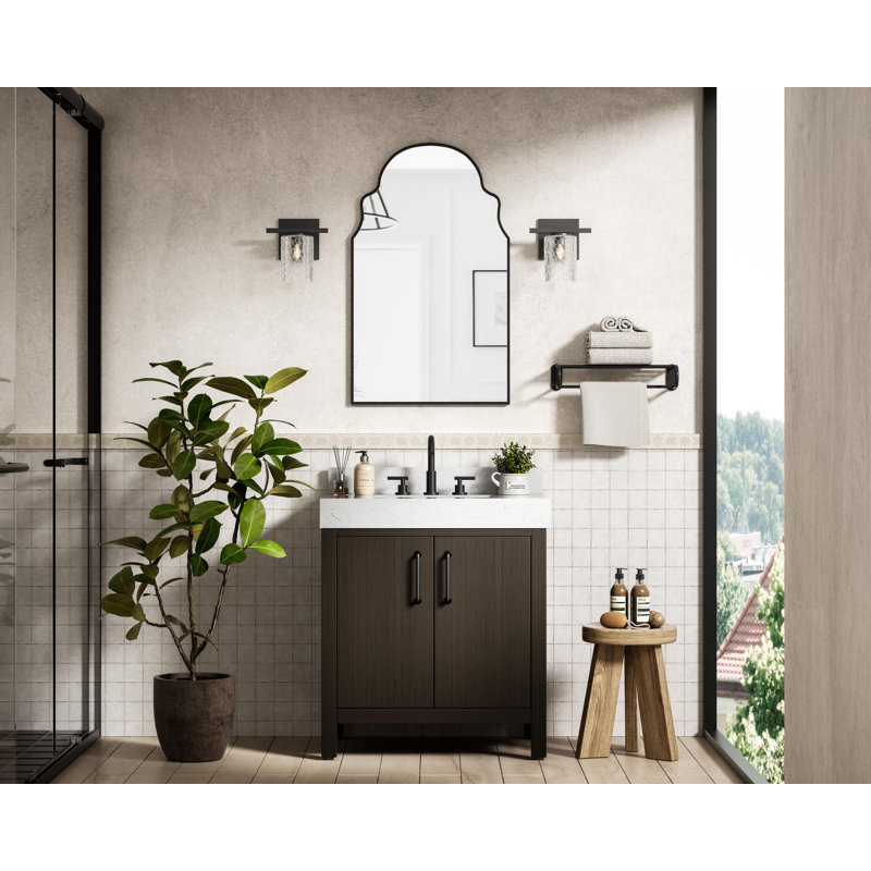 30 inch Single Bathroom Vanity_Traditional_VF60630-BS, Mocha Brown