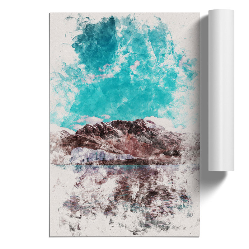 Pastoruri Glacier in Peru Vol.2 - Unframed Painting, 42cm H x 30cm W x 0.1cm D
