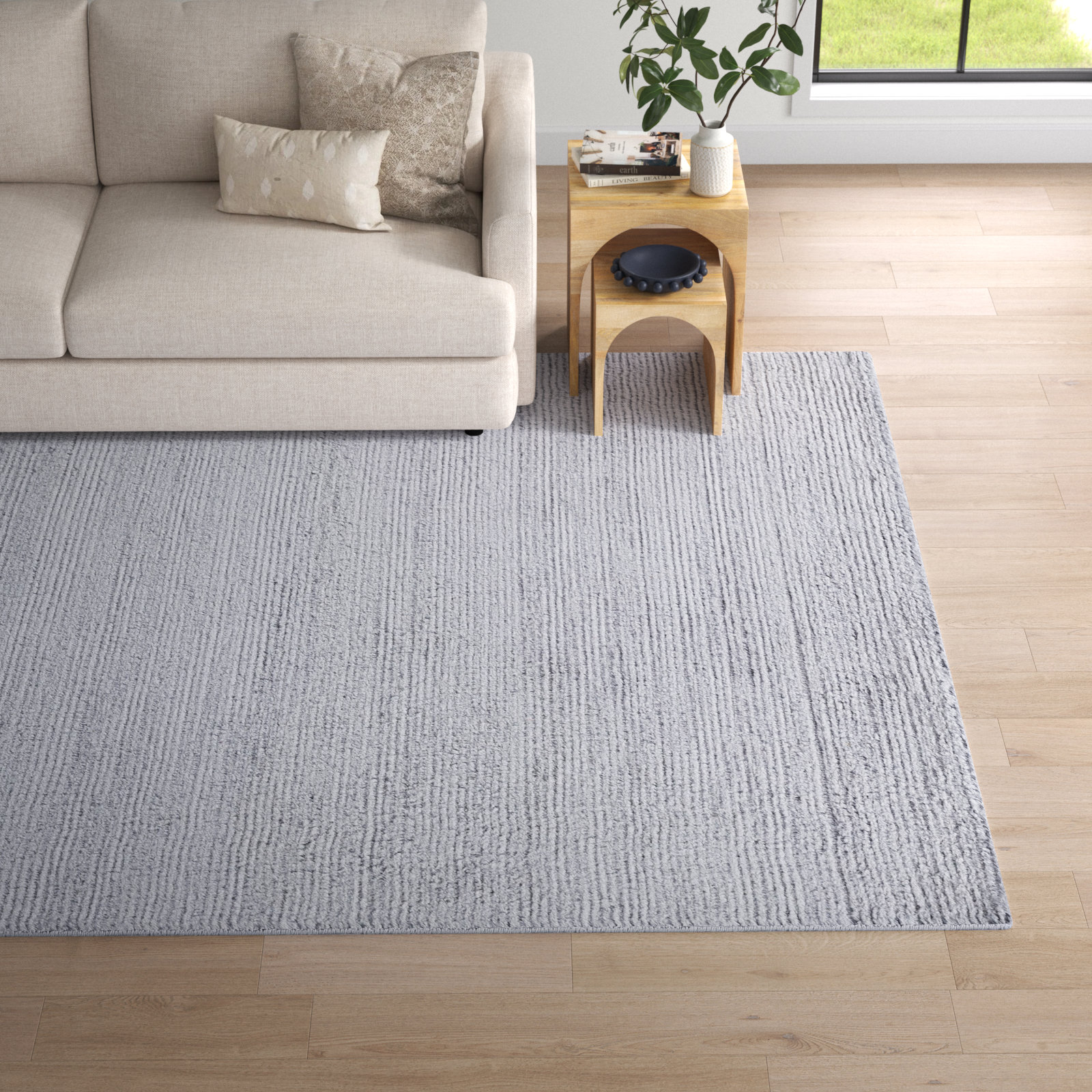 Danberry Hand-Tufted Wool Shag Rug, Rectangle 3' x 5'