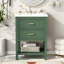 Meuble-lavabo 24 po avec lavabo supérieur, meuble-lavabo moderne avec 2 tiroirs et meuble-lavabo simple-117021230