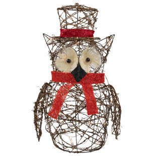 Pre Lit Outdoor Christmas Owl