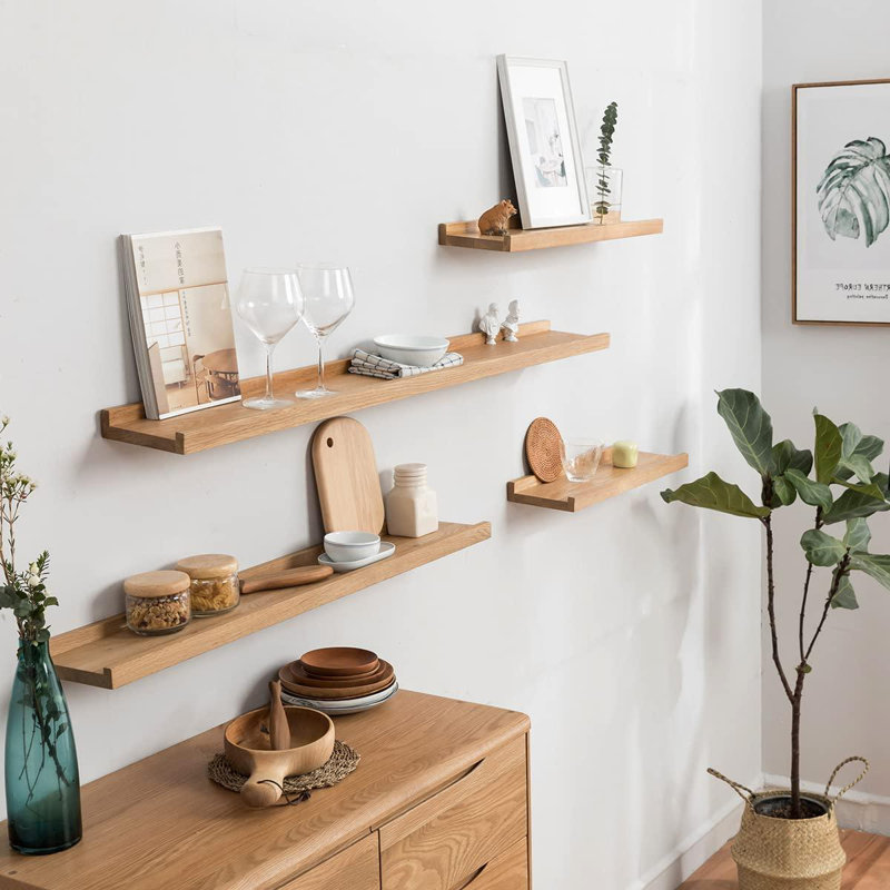 Sahana Floating Shelf, Natural Oak