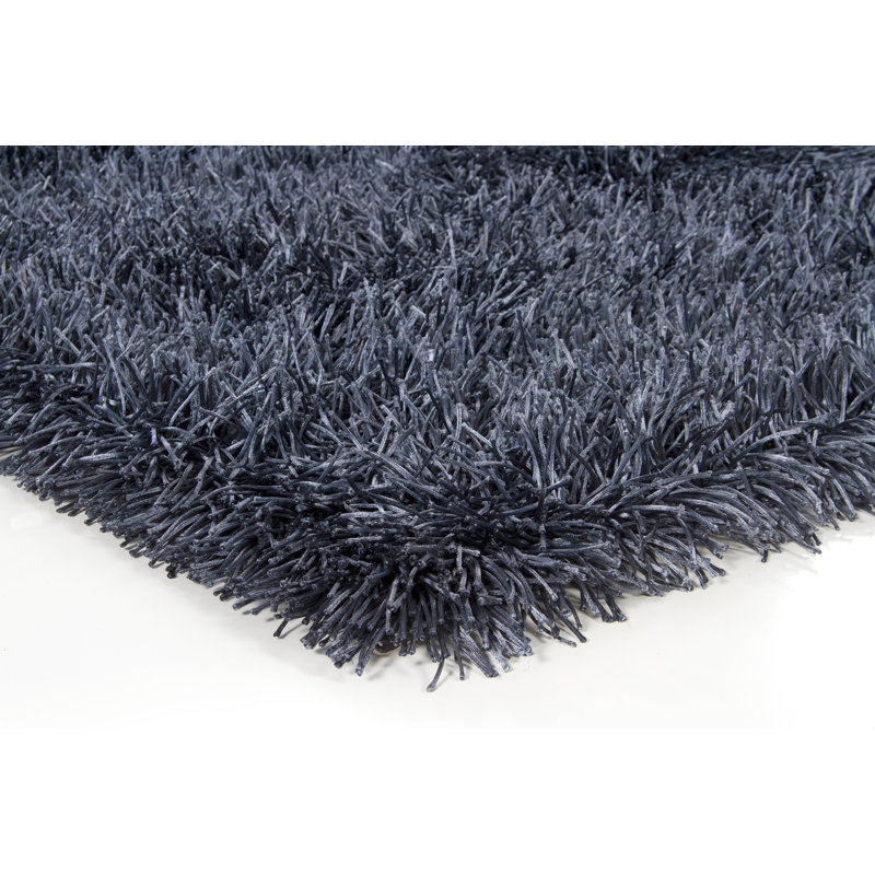 Poligan Hand Loomed Area Rug in Navy, Rectangle 7'9" x 10'6"