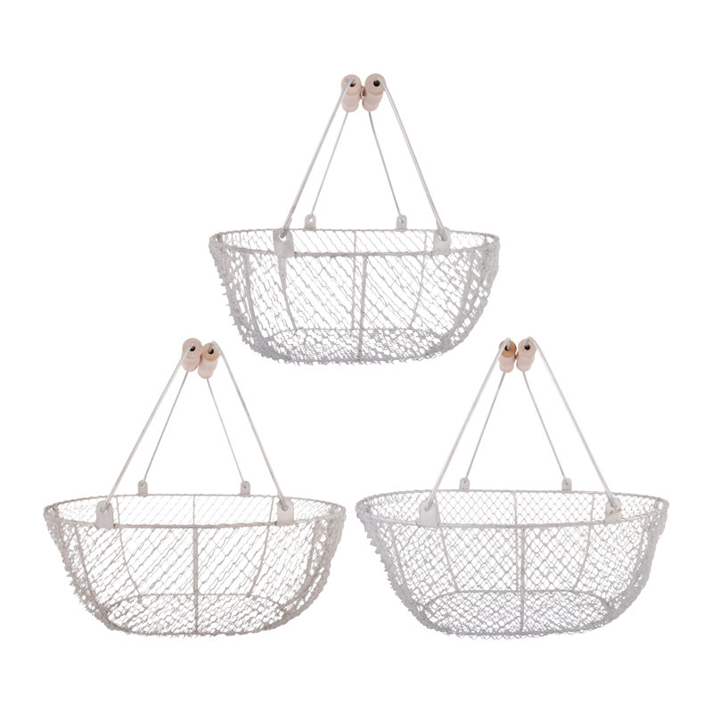 Ensemble de 3 paniers de récolte