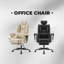 Chaise de bureau ergonomique en similicuir de 200 kg avec support lombaire et dossier haut; Fauteuil de bureau ergonomique avec appui-tête relevable Noir