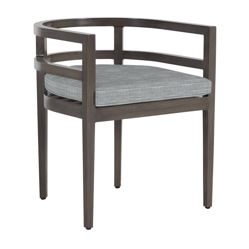 Chaise avec accoudoirs en aluminium Santa Barbara, Pas de soudure, Argent Rollo