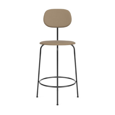 Afteroom Upholstered Stool with Metal Frame
