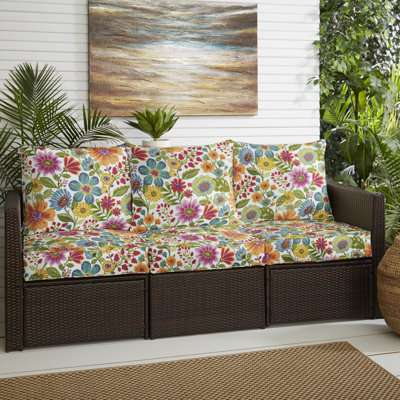 Indoor/Outdoor Seat/Back Cushion by Beachcrest Home