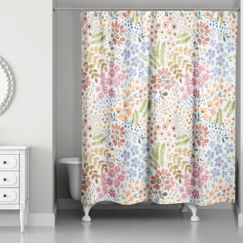 Avenn Floral Shower Curtain