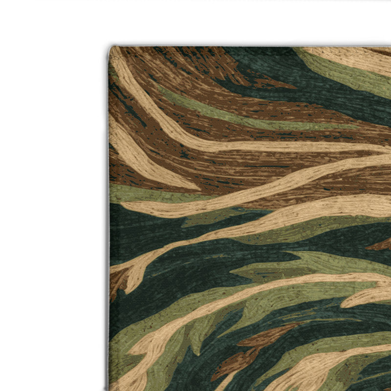 Tapis d'intérieur et d'extérieur vert Nature, Rectangle 4pi x 6 pi