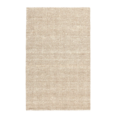 Herringbone Jute / Sisal Chevron / Zig Zag Area Rug in Ivory