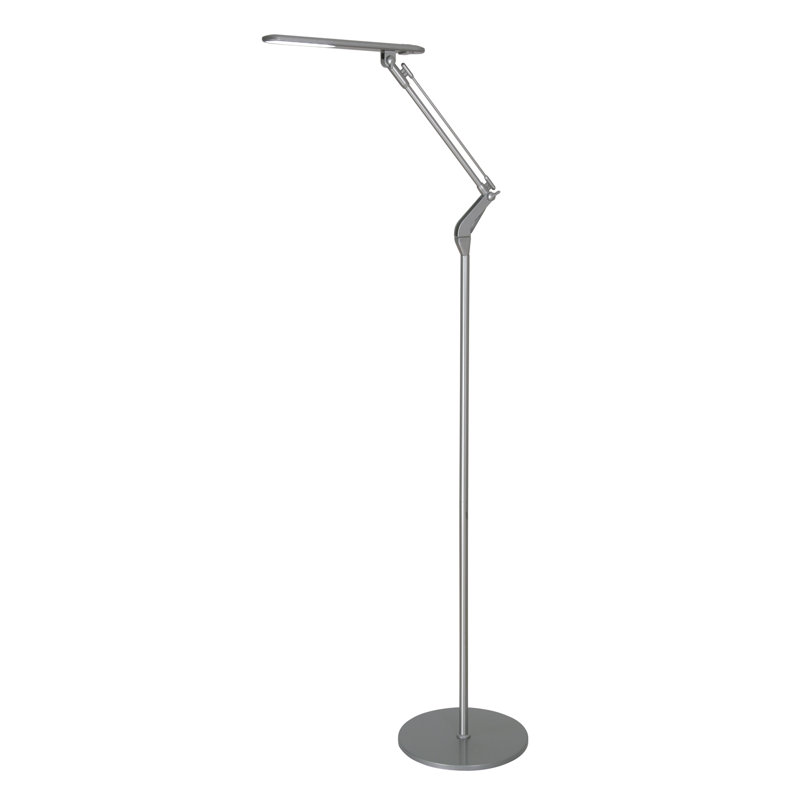 Broome Task Floor Lamp, Silver