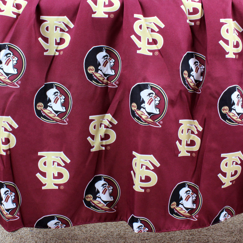 NCAA Ruffled Bed Skirt, King, Florida State