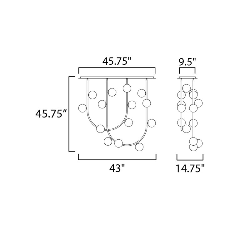 Contour 14 - Light Pendant, Brushed Bronze