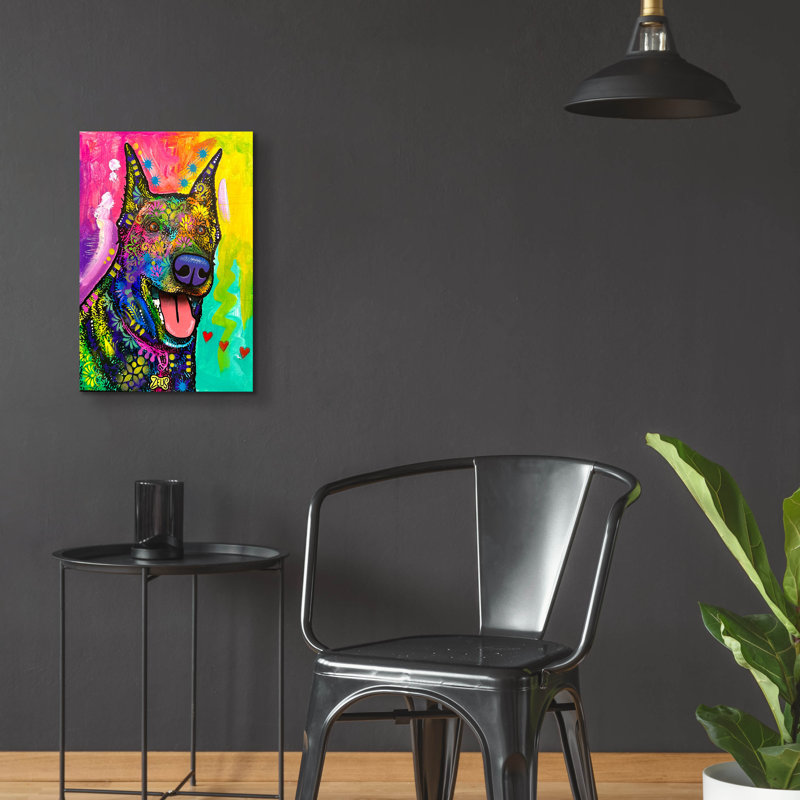  «Zeuss Joy I» par Dean Russo, art mural en verre acrylique, 16 po x 24 po, H 24 po x l 16 po