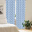 Panneau coulissant floral semi-diaphane avec passe-tringle-45968189