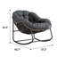 Chaise berçante en acier Dyess