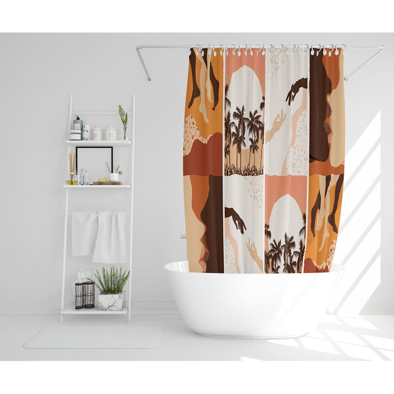 Ella-Grace 13 Piece Polyester Shower Curtain Set