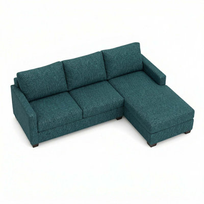 US-Made L-Shaped Sectional with 5-Day Shipping and 1000+ Custom Fabric Options