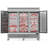 82 In. 72 Cu. Ft. 3 Door Commercial Reach In Freezer Stainless Steel