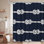 Rideau de douche nautique avec 12 crochets Nautical Rope
