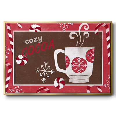 Cozy Cocoa Christmas Collection, toile tendue avec châssis en A