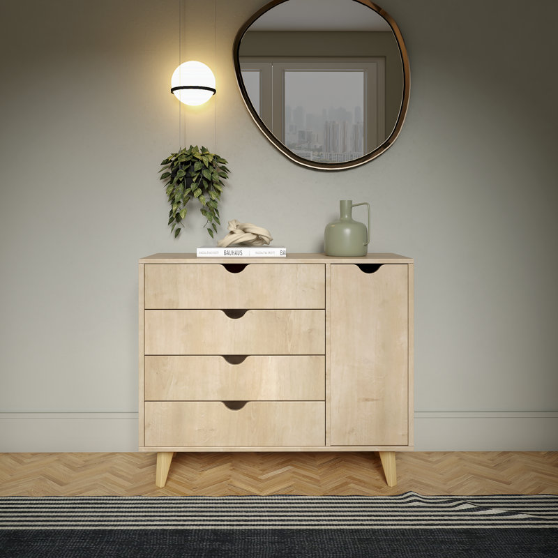 35'' W 4 - Drawer Dresser, Brown
